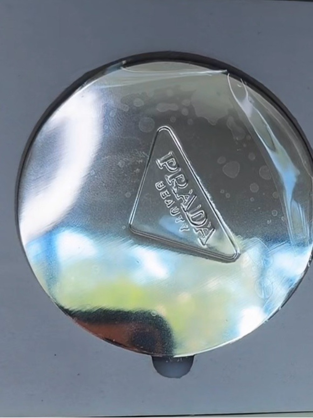 Prada Beaute Silver Compact - Picture 2 of 3